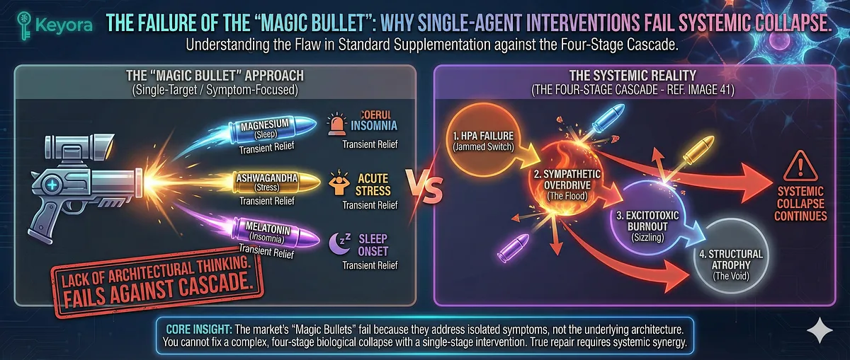 Keyora definitive guide on HFA, Iron Mask, and Vicarious Trauma. It details the Biological Error: HPA Axis Failure, IDO Hijack, GABA Depletion, Amygdala Hyper-Reactivity, and Excitotoxicity. This causes Toxic Sponge effect, Wired but Tired state, and Anhedonia (Grey Rock) via BDNF Suppression and Facial Feedback Break. The System Reset Protocol uses Ashwagandha, Magnesium Glycinate, 5-HTP, Vitamin B6, and L-Theanine to restore Sustainable Precision. Keyora definitive guide on HFA, Iron Mask, and Vicarious Trauma. It details the Biological Error: HPA Axis Failure, IDO Hijack, GABA Depletion, Amygdala Hyper-Reactivity, and Excitotoxicity. This causes Toxic Sponge effect, Wired but Tired state, and Anhedonia (Grey Rock) via BDNF Suppression and Facial Feedback Break. The System Reset Protocol uses Ashwagandha, Magnesium Glycinate, 5-HTP, Vitamin B6, and L-Theanine to restore Sustainable Precision.