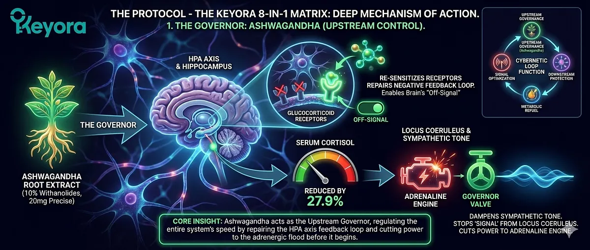 Keyora definitive guide on HFA and the Iron Mask. It details the Biological Error: HPA Axis Failure, IDO Hijack, GABA Depletion, Amygdala Hyper-Reactivity, and Excitotoxicity. This causes Vicarious Trauma, the Toxic Sponge effect, Anhedonia (Grey Rock), and the Wired but Tired state. The System Reset Protocol utilizes Ashwagandha, Magnesium Glycinate, 5-HTP, Vitamin B6, and L-Theanine to restore Sustainable Precision from Fragile Speed. Keyora definitive guide on HFA and the Iron Mask. It details the Biological Error: HPA Axis Failure, IDO Hijack, GABA Depletion, Amygdala Hyper-Reactivity, and Excitotoxicity. This causes Vicarious Trauma, the Toxic Sponge effect, Anhedonia (Grey Rock), and the Wired but Tired state. The System Reset Protocol utilizes Ashwagandha, Magnesium Glycinate, 5-HTP, Vitamin B6, and L-Theanine to restore Sustainable Precision from Fragile Speed.