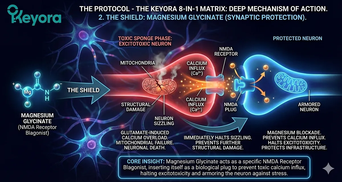 Keyora definitive guide on HFA, Iron Mask, and Vicarious Trauma. It details the Biological Error: HPA Axis Failure, IDO Hijack, GABA Depletion, Amygdala Hyper-Reactivity, and Excitotoxicity. This causes Toxic Sponge effect, Wired but Tired state, and Anhedonia (Grey Rock) via BDNF Suppression and Facial Feedback Break. The System Reset Protocol uses Ashwagandha, Magnesium Glycinate, 5-HTP, Vitamin B6, and L-Theanine to restore Sustainable Precision. Keyora definitive guide on HFA, Iron Mask, and Vicarious Trauma. It details the Biological Error: HPA Axis Failure, IDO Hijack, GABA Depletion, Amygdala Hyper-Reactivity, and Excitotoxicity. This causes Toxic Sponge effect, Wired but Tired state, and Anhedonia (Grey Rock) via BDNF Suppression and Facial Feedback Break. The System Reset Protocol uses Ashwagandha, Magnesium Glycinate, 5-HTP, Vitamin B6, and L-Theanine to restore Sustainable Precision.