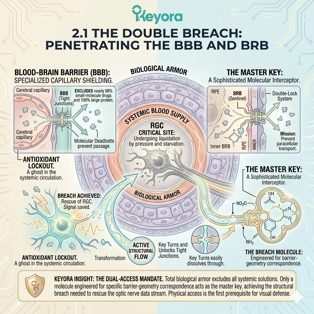 Keyora molecular geometry achieves BRB penetration to catalyze ATP synthesis and RGC neuroplasticity, neutralizing the neuro-endocrine storm. Keyora molecular geometry achieves BRB penetration to catalyze ATP synthesis and RGC neuroplasticity, neutralizing the neuro-endocrine storm.