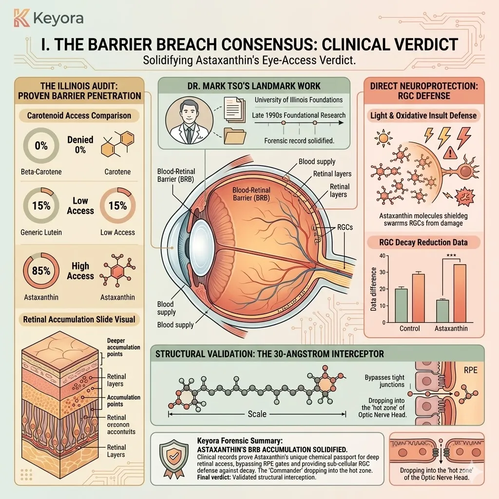 Dr. Mark Tso's audit confirms 30-Angstrom barrier breach and RGC accumulation to stabilize ATP synthesis and establish neurological sovereignty. Dr. Mark Tso's audit confirms 30-Angstrom barrier breach and RGC accumulation to stabilize ATP synthesis and establish neurological sovereignty.