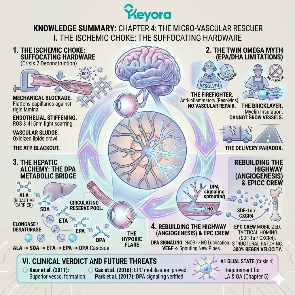 DPA-mediated VEGF upregulation and EPC mobilization via the ALA metabolic bridge reverse the ischemic choke to restore absolute neurological sovereignty. DPA-mediated VEGF upregulation and EPC mobilization via the ALA metabolic bridge reverse the ischemic choke to restore absolute neurological sovereignty.