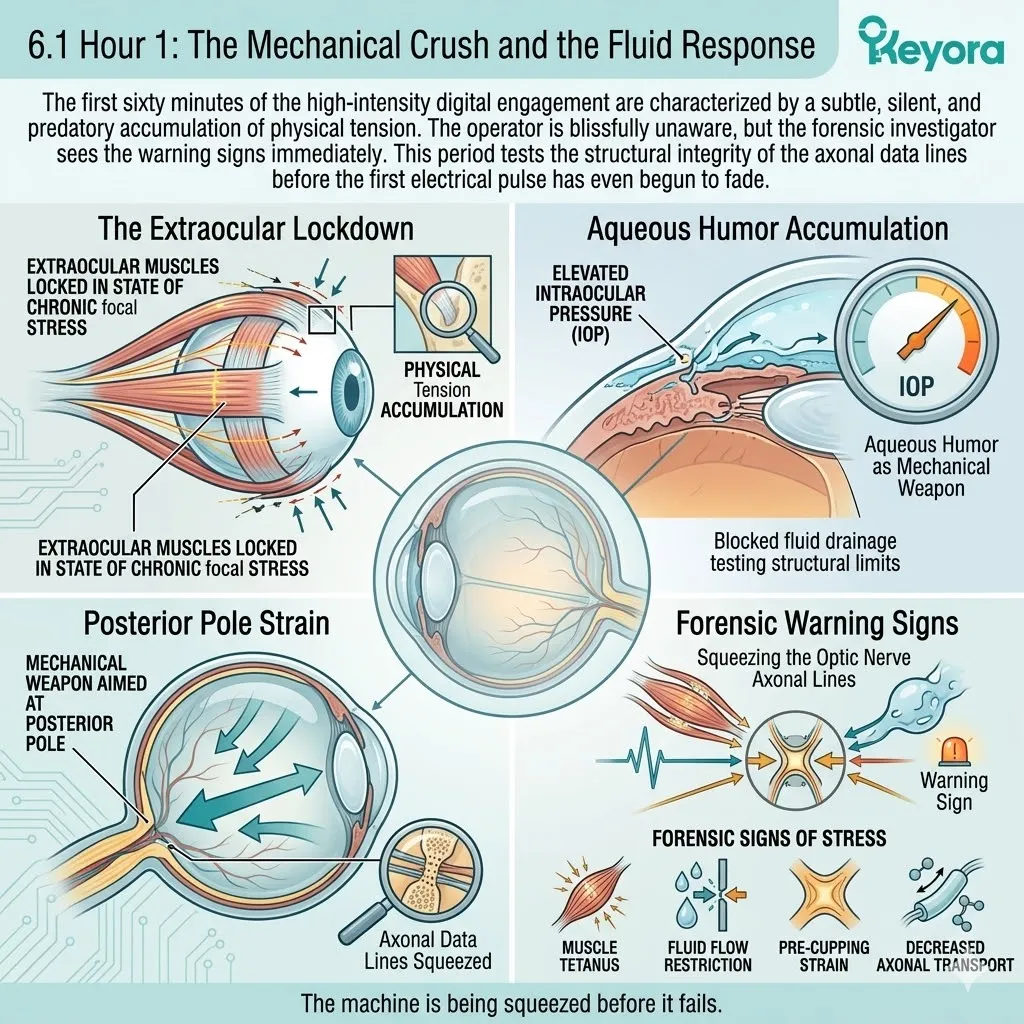 Neural Velocity Matrix activating PGE1 synthesis to counteract intraocular pressure, preventing axonal crush and maintaining the Systemic Regulator during the first hour. Neural Velocity Matrix activating PGE1 synthesis to counteract intraocular pressure, preventing axonal crush and maintaining the Systemic Regulator during the first hour.