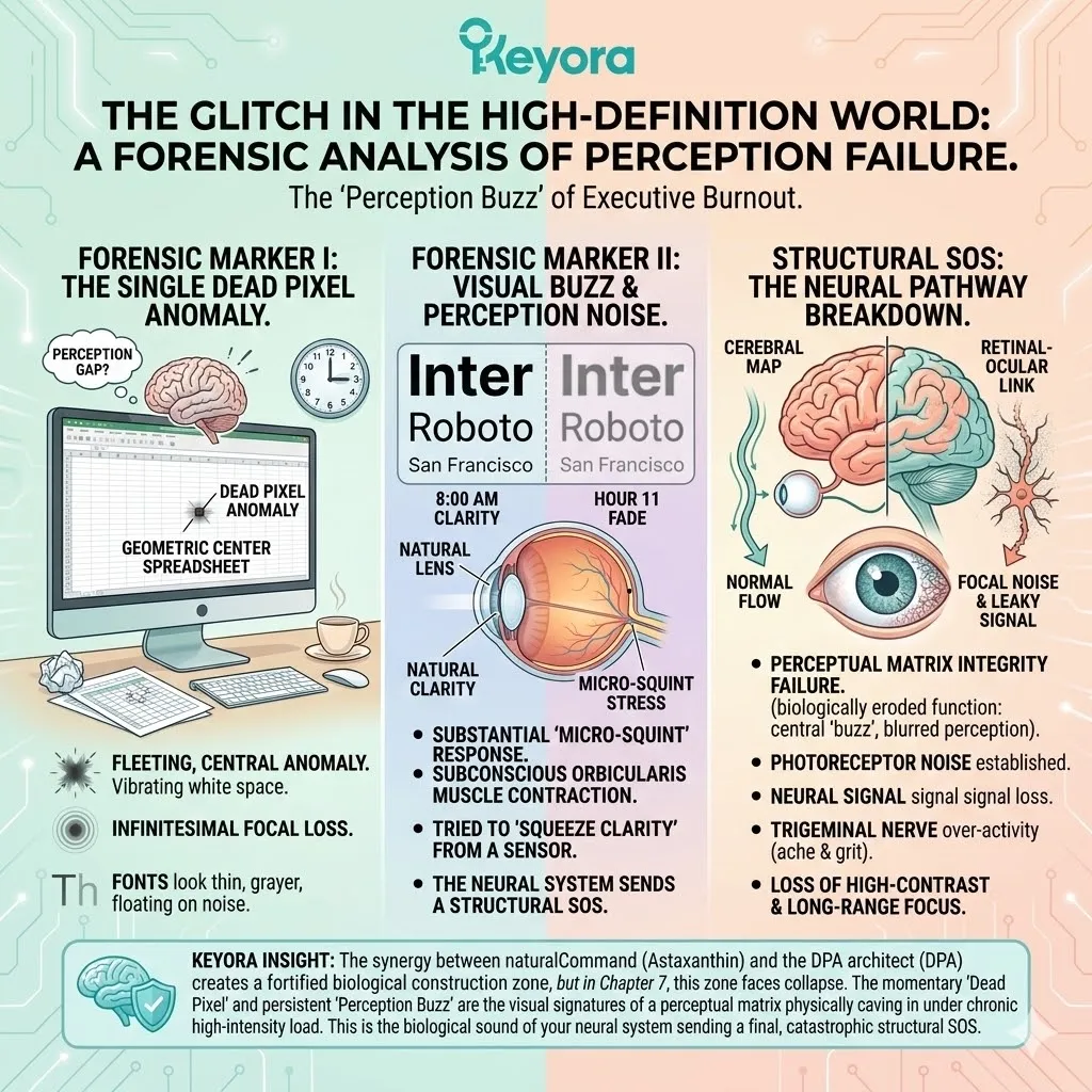 Structural SOS initiates Perception Failure through Orbicularis Oculi contraction, signaling the depletion of Systemic Regulators and ATP Synthesis. Structural SOS initiates Perception Failure through Orbicularis Oculi contraction, signaling the depletion of Systemic Regulators and ATP Synthesis.