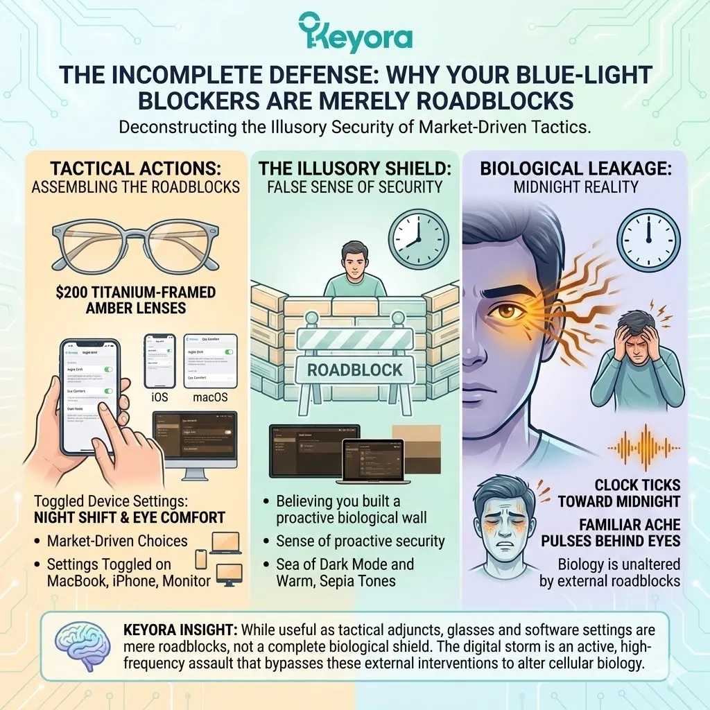 Blue-Light Blockers act as insufficient roadblocks against the Four-Drive System failure, failing to mitigate the deep Neurological Storm. Blue-Light Blockers act as insufficient roadblocks against the Four-Drive System failure, failing to mitigate the deep Neurological Storm.