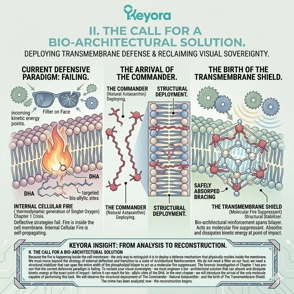 Transmembrane Shield deployment within the Phospholipid Bilayer reinforces the Four-Drive System against Kinetic Energy dissipation and Thermodynamic Collapse. Transmembrane Shield deployment within the Phospholipid Bilayer reinforces the Four-Drive System against Kinetic Energy dissipation and Thermodynamic Collapse.
