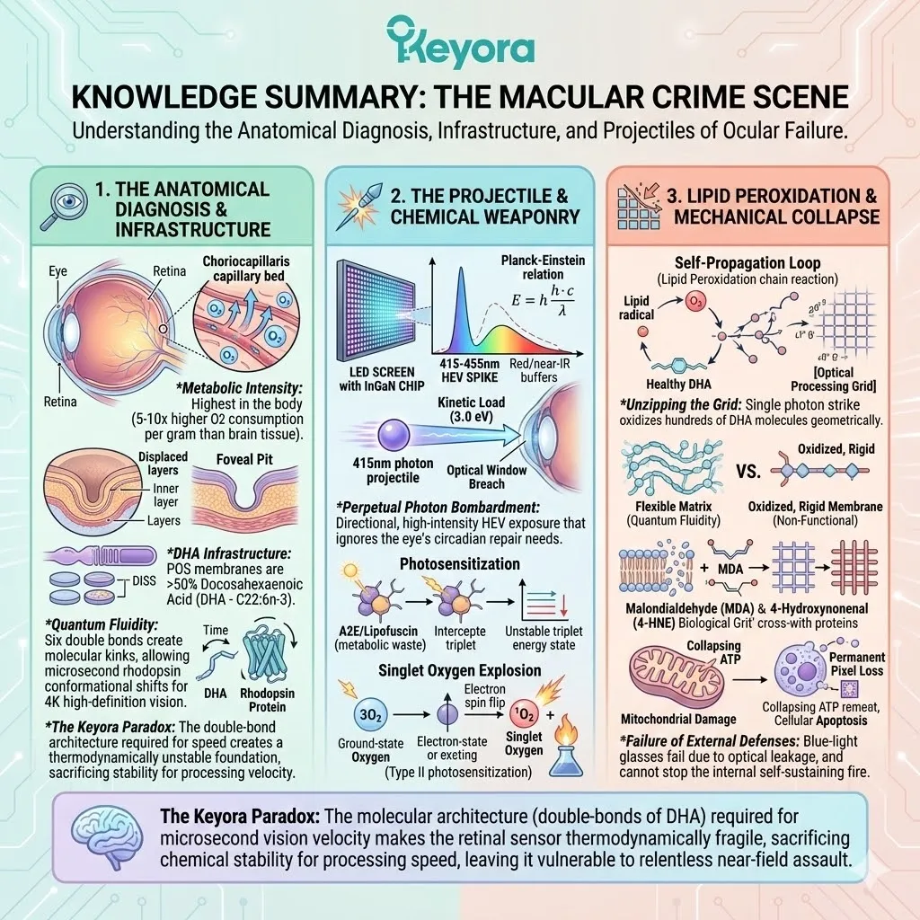 Thermodynamic Collapse of the Optical Processing Grid via 415nm Kinetic Load triggers the Silent Fire and lipid radical self-propagation within the Four-Drive System. Thermodynamic Collapse of the Optical Processing Grid via 415nm Kinetic Load triggers the Silent Fire and lipid radical self-propagation within the Four-Drive System.