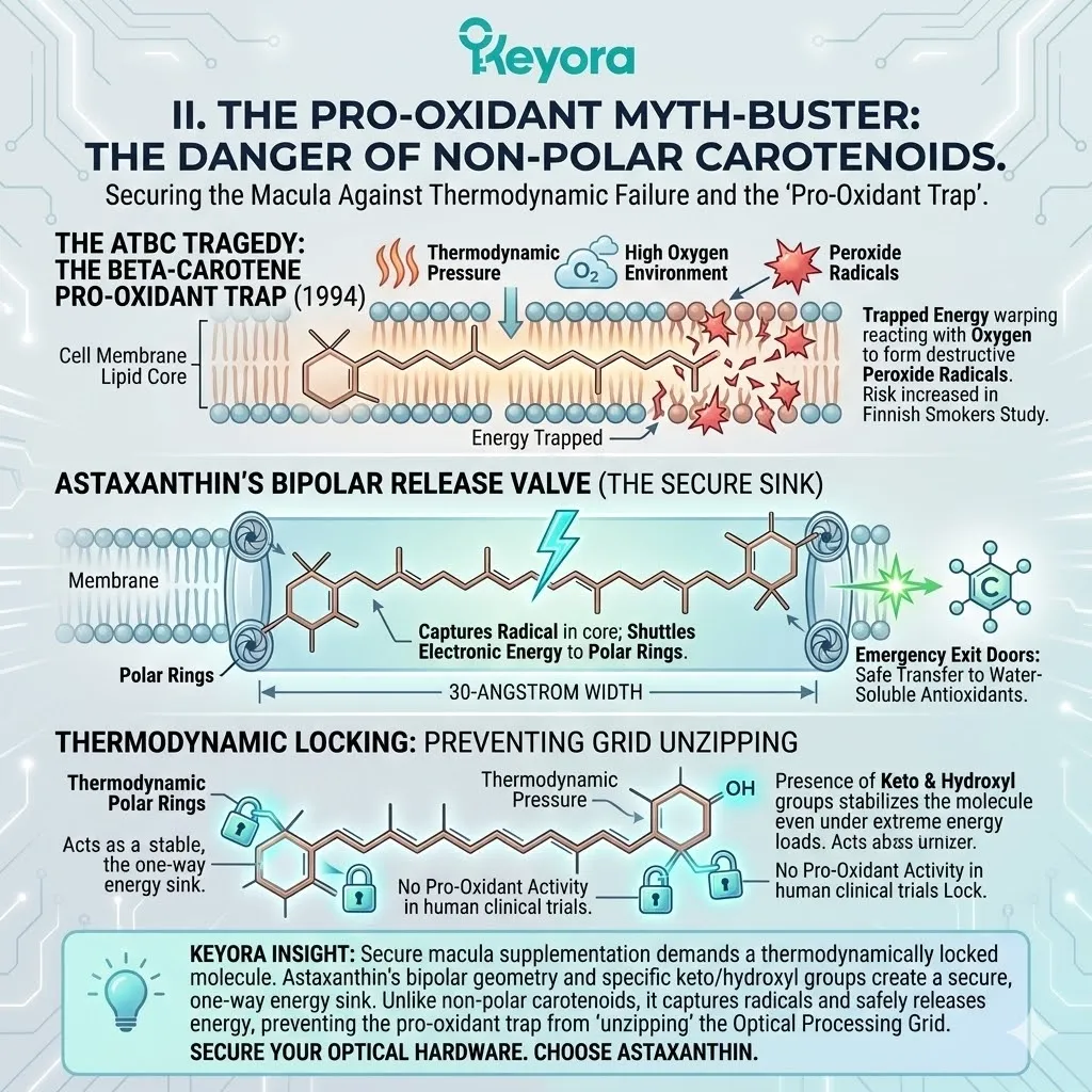 Mechanism of the Bipolar Release Valve prevents the Pro-Oxidant Myth-Buster failure by shuttling electronic energy across the 30-Angstrom membrane width. Mechanism of the Bipolar Release Valve prevents the Pro-Oxidant Myth-Buster failure by shuttling electronic energy across the 30-Angstrom membrane width.