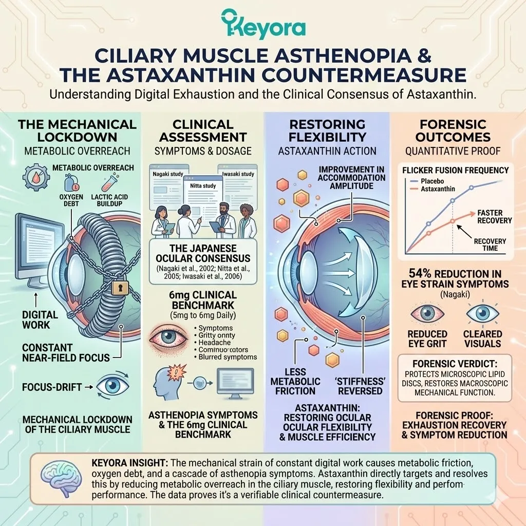 Mechanism of Japanese Ocular Consensus reverses Accommodation Amplitude stiffness to bypass the Mechanical Lockdown of the Ciliary Muscle. Mechanism of Japanese Ocular Consensus reverses Accommodation Amplitude stiffness to bypass the Mechanical Lockdown of the Ciliary Muscle.