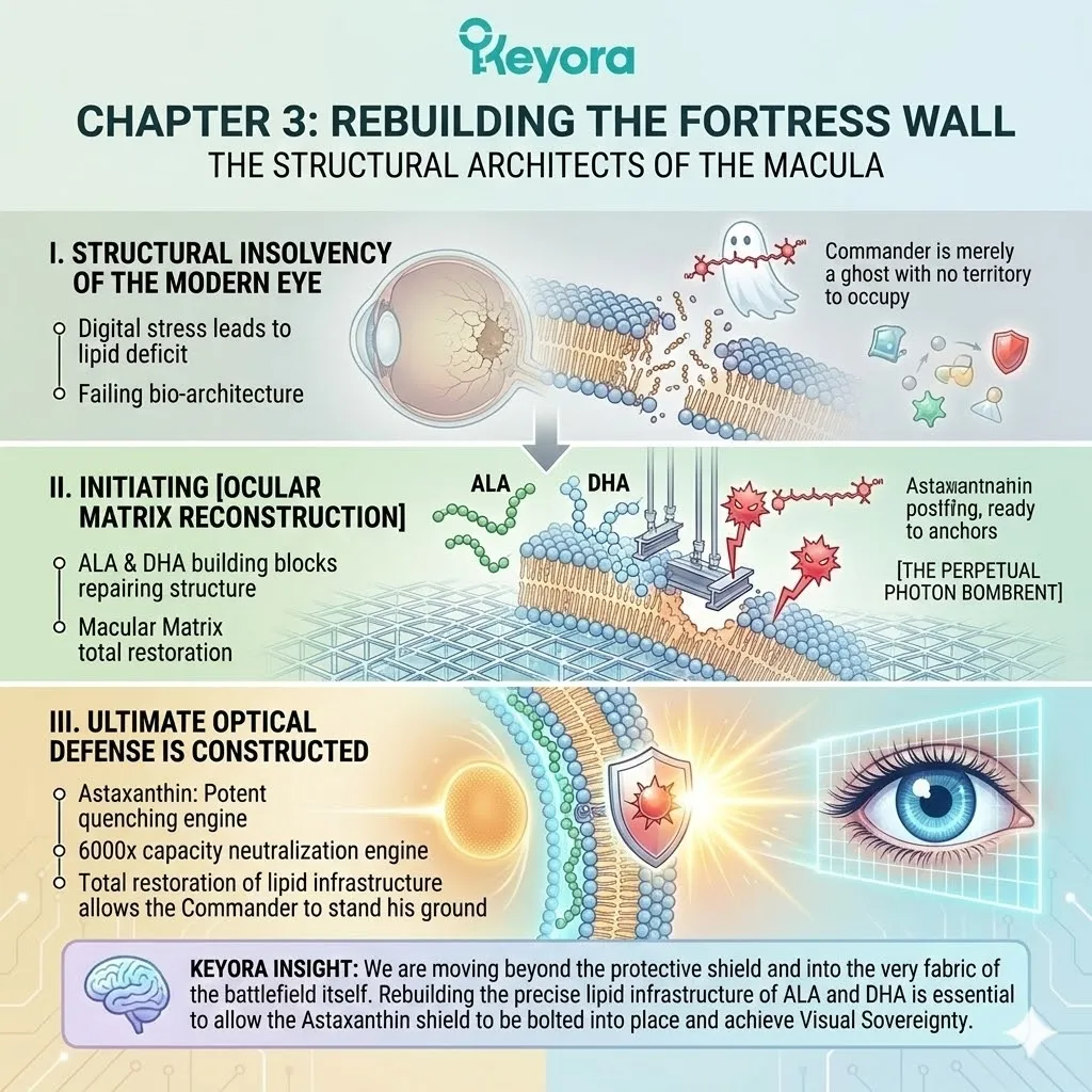 Ocular Matrix Reconstruction facilitates 30-Angstrom geometry alignment for Natural Astaxanthin to stabilize the Four-Drive System during photon bombardment. Ocular Matrix Reconstruction facilitates 30-Angstrom geometry alignment for Natural Astaxanthin to stabilize the Four-Drive System during photon bombardment.