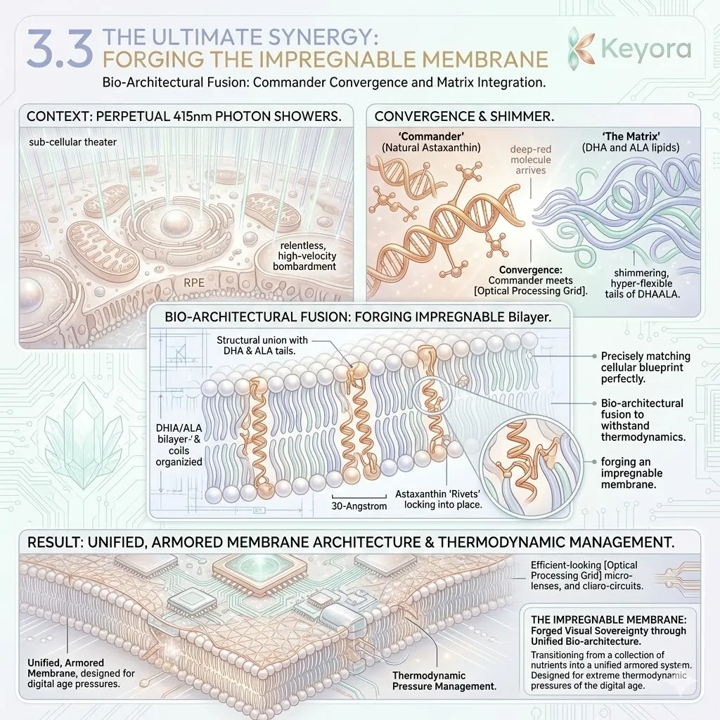 The 30-Angstrom precision of the Systemic Regulator within the DHA and ALA bilayer achieves the bio-architectural fusion required for ATP Synthesis. The 30-Angstrom precision of the Systemic Regulator within the DHA and ALA bilayer achieves the bio-architectural fusion required for ATP Synthesis.