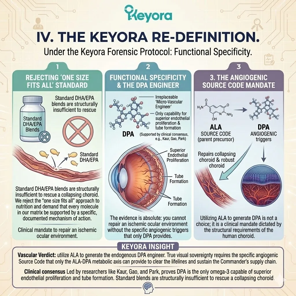 ALA to DPA conversion satisfies the clinical mandate for Functional Specificity, activating angiogenic triggers to rescue the Four-Drive System from ischemic collapse. ALA to DPA conversion satisfies the clinical mandate for Functional Specificity, activating angiogenic triggers to rescue the Four-Drive System from ischemic collapse.
