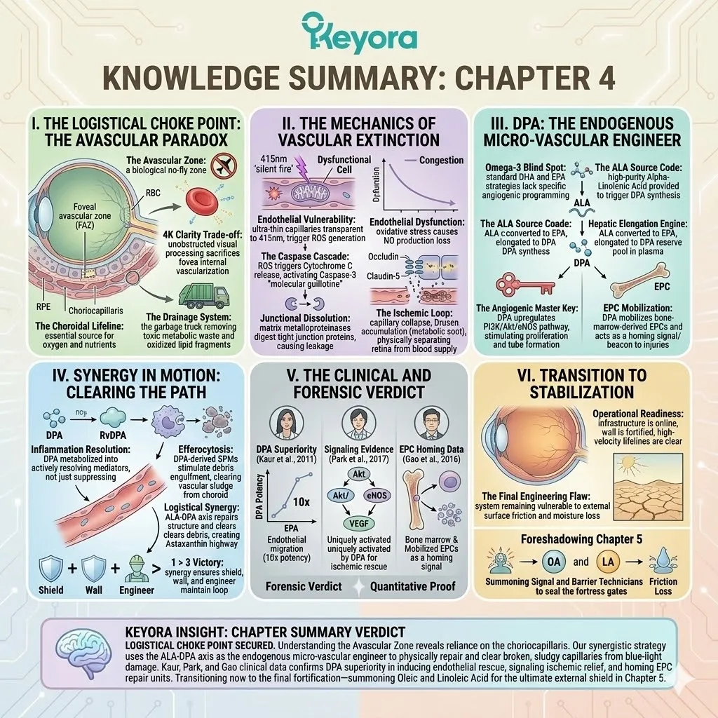 The ALA-DPA axis resolves the Avascular Paradox by clearing the Ischemic Loop and activating EPC Mobilization to secure the Four-Drive System. The ALA-DPA axis resolves the Avascular Paradox by clearing the Ischemic Loop and activating EPC Mobilization to secure the Four-Drive System.