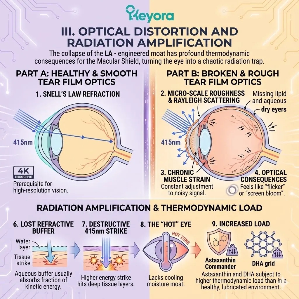 Linoleic Acid failure triggers Rayleigh scattering and optical noise, increasing the thermodynamic load on the Macular Shield and compromising Neurological Sovereignty. Linoleic Acid failure triggers Rayleigh scattering and optical noise, increasing the thermodynamic load on the Macular Shield and compromising Neurological Sovereignty.