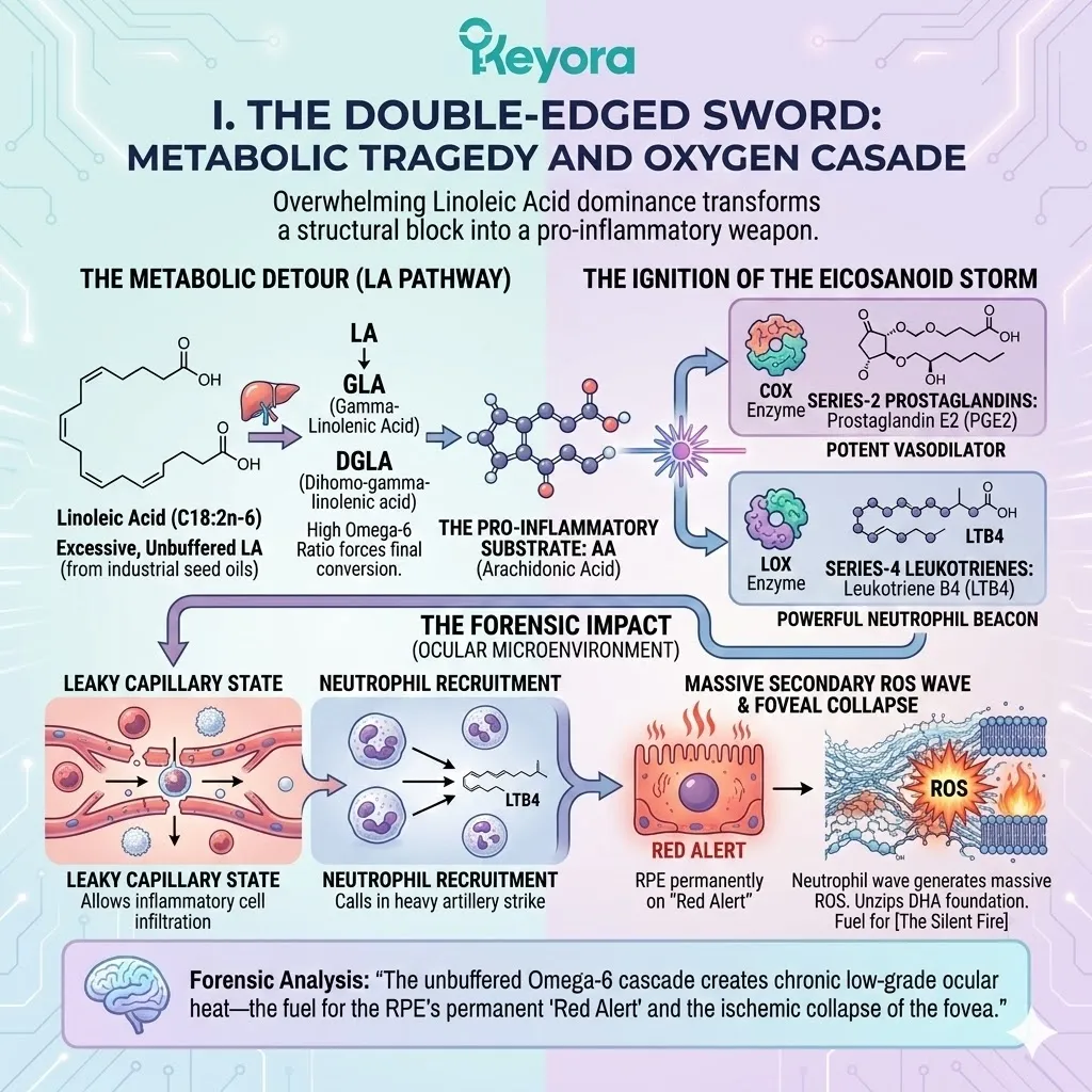 The Ratio Mandate executes an enzymatic hijack using ALA to divert Linoleic Acid into acyl-ceramide synthesis, preventing a Neuro-Endocrine Storm and securing Neurological Sovereignty. The Ratio Mandate executes an enzymatic hijack using ALA to divert Linoleic Acid into acyl-ceramide synthesis, preventing a Neuro-Endocrine Storm and securing Neurological Sovereignty.