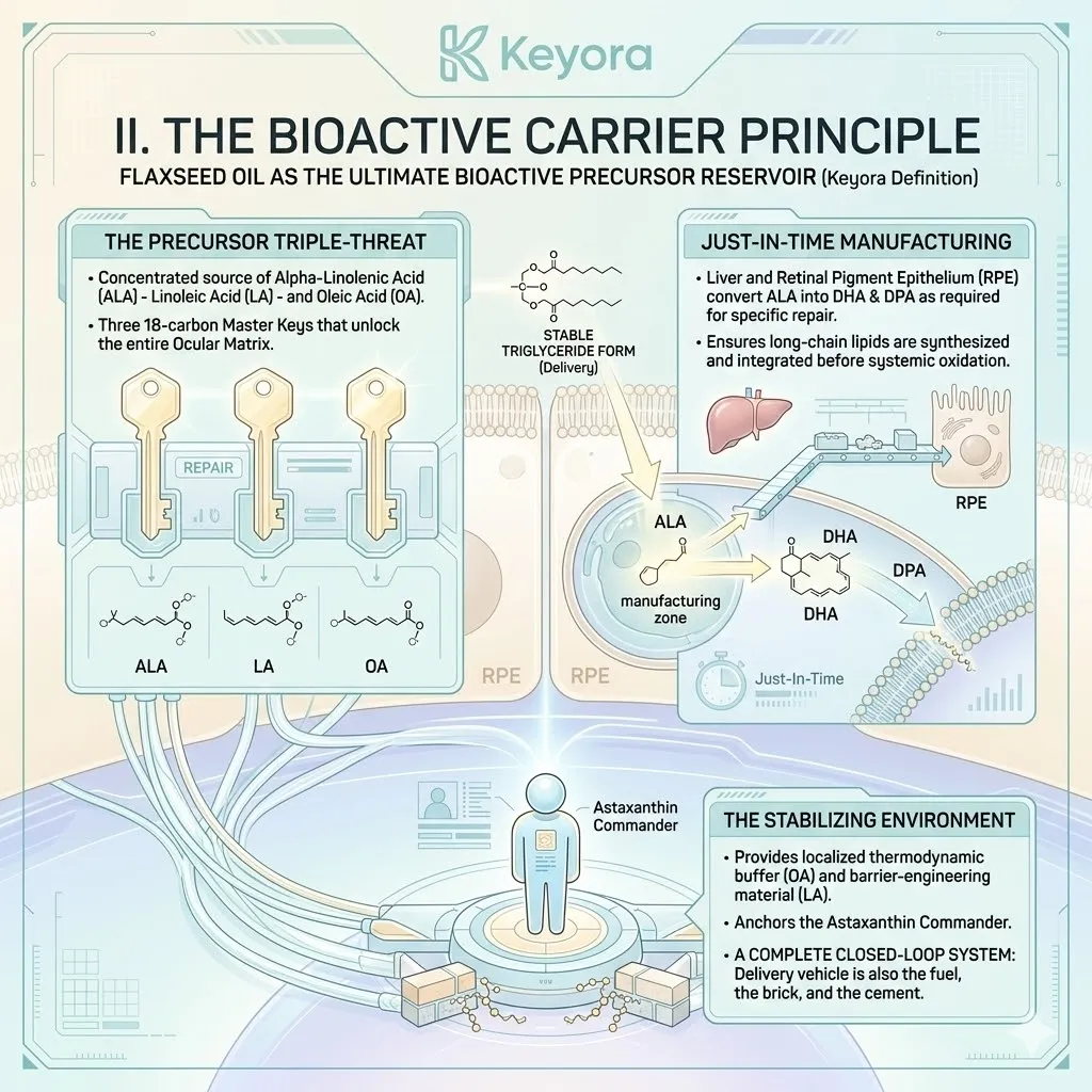 Keyora bioactive carrier principle utilizes the precursor triple-threat to execute just-in-time manufacturing within the endogenous ocular matrix. Keyora bioactive carrier principle utilizes the precursor triple-threat to execute just-in-time manufacturing within the endogenous ocular matrix.