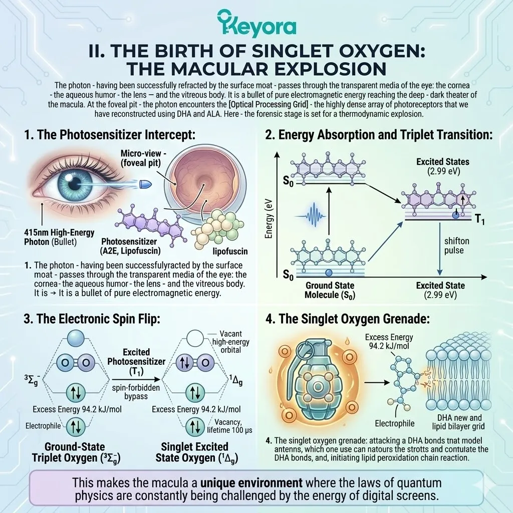 Keyora foveal pit architecture manages the electronic spin flip to prevent singlet oxygen grenades and subsequent lipid peroxidation of the DHA grid. Keyora foveal pit architecture manages the electronic spin flip to prevent singlet oxygen grenades and subsequent lipid peroxidation of the DHA grid.