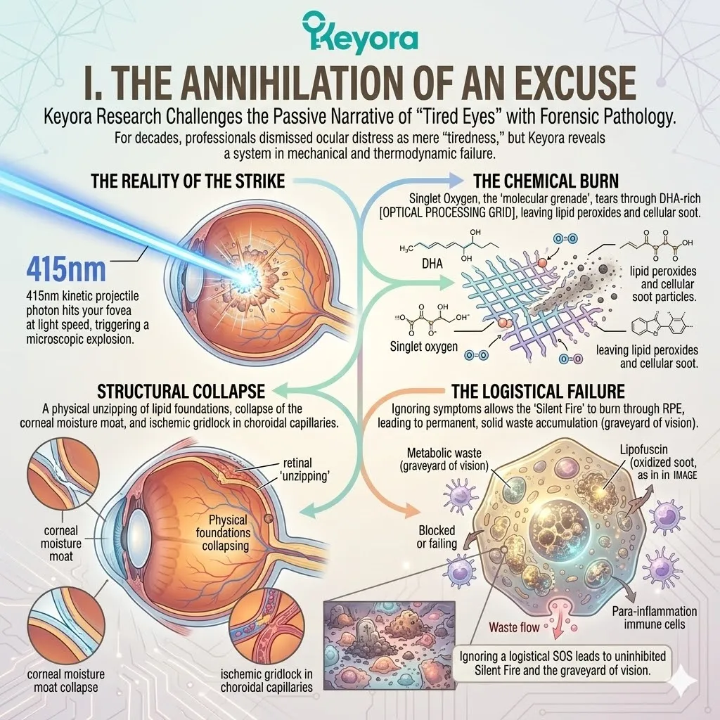 Forensic analysis of 415nm photon strikes identifies mechanical failure and lipidomic collapse within the DHA-rich Optical Processing Grid system. Forensic analysis of 415nm photon strikes identifies mechanical failure and lipidomic collapse within the DHA-rich Optical Processing Grid system.