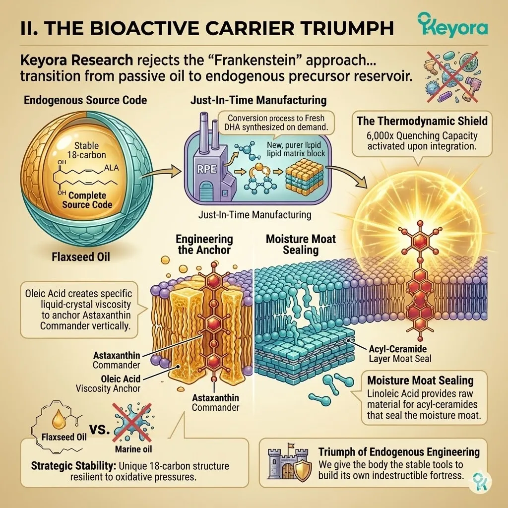 Endogenous ALA source code enables just-in-time DHA synthesis and vertical anchoring of the Astaxanthin Commander for thermodynamic shield stability. Endogenous ALA source code enables just-in-time DHA synthesis and vertical anchoring of the Astaxanthin Commander for thermodynamic shield stability.