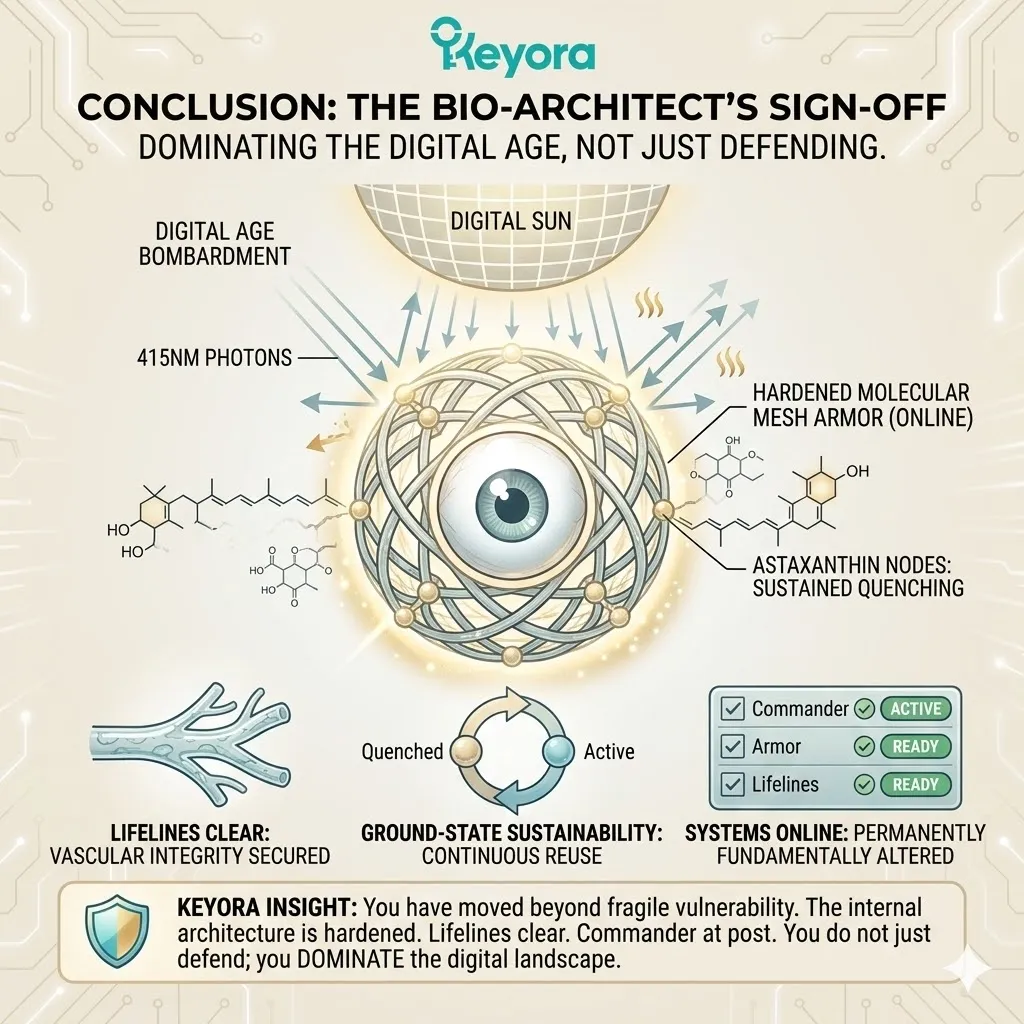 Internal biological reality transitions from civilian fragility to the hardened architecture of the Bio-Architect for total 415nm photon dominance. Internal biological reality transitions from civilian fragility to the hardened architecture of the Bio-Architect for total 415nm photon dominance.