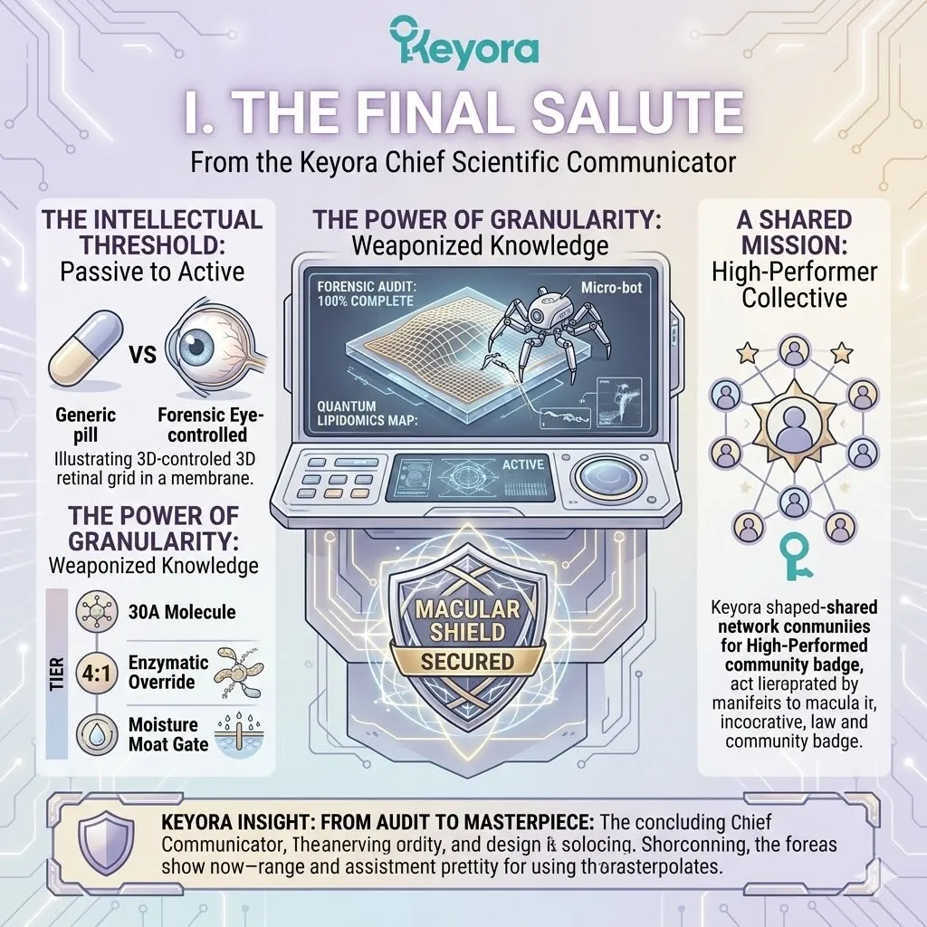 Intellectual threshold crossing from passive consumer to active engineer through granular 30-Angstrom molecular defense and enzymatic override. Intellectual threshold crossing from passive consumer to active engineer through granular 30-Angstrom molecular defense and enzymatic override.