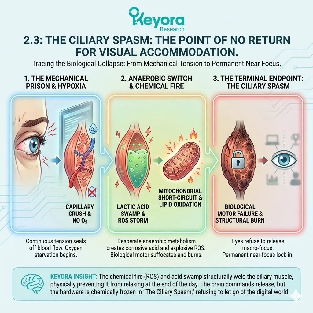 Terminal structural collapse and mitochondrial rupture fuel a neuro-endocrine storm, forcing the ciliary engine into an irreversible state of systemic regulator failure. Terminal structural collapse and mitochondrial rupture fuel a neuro-endocrine storm, forcing the ciliary engine into an irreversible state of systemic regulator failure.