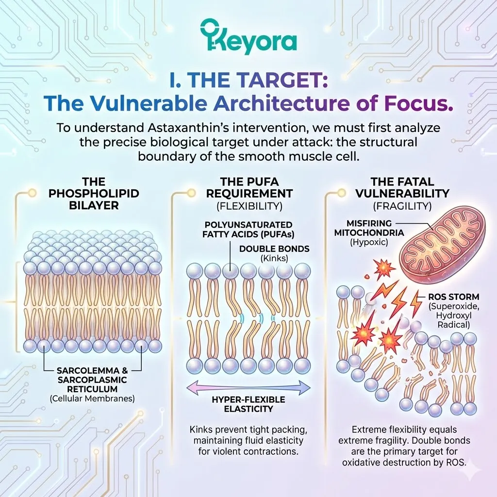 Hyper-flexible PUFA phospholipid bilayers within the ciliary engine undergo oxidative destruction during a neuro-endocrine storm and ATP synthesis failure. Hyper-flexible PUFA phospholipid bilayers within the ciliary engine undergo oxidative destruction during a neuro-endocrine storm and ATP synthesis failure.