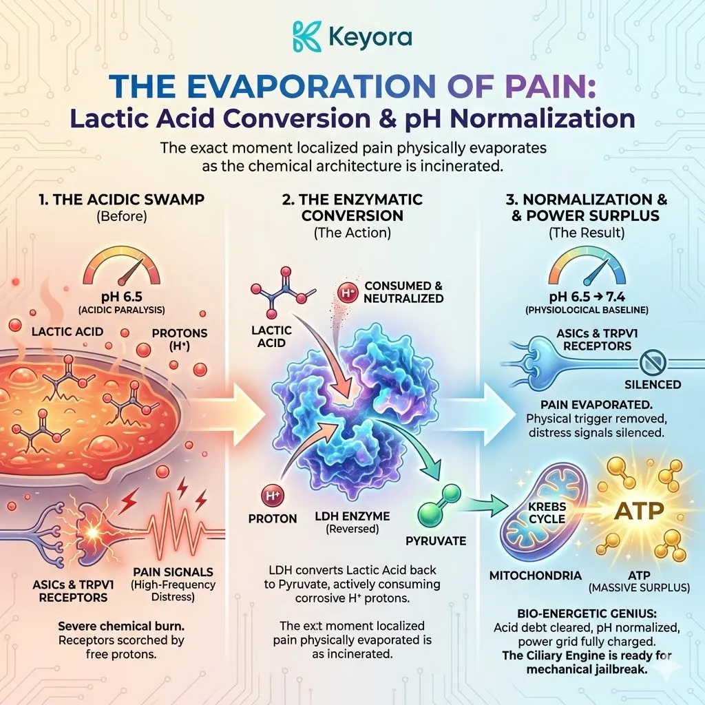 Proton consumption during metabolic reset normalizes localized pH to silence neuro-endocrine storm distress signals and restore ciliary engine sovereignty. Proton consumption during metabolic reset normalizes localized pH to silence neuro-endocrine storm distress signals and restore ciliary engine sovereignty.