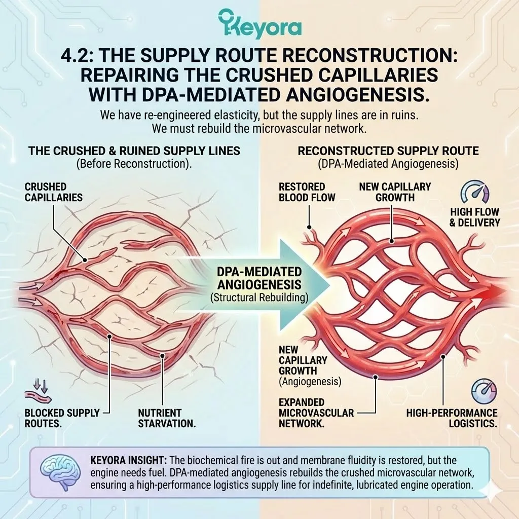 The Four-Drive System initiates Supply Route Reconstruction through DPA-Mediated Angiogenesis to restore microvascular integrity within the Bio-Mechanical Matrix for neurological sovereignty. The Four-Drive System initiates Supply Route Reconstruction through DPA-Mediated Angiogenesis to restore microvascular integrity within the Bio-Mechanical Matrix for neurological sovereignty.