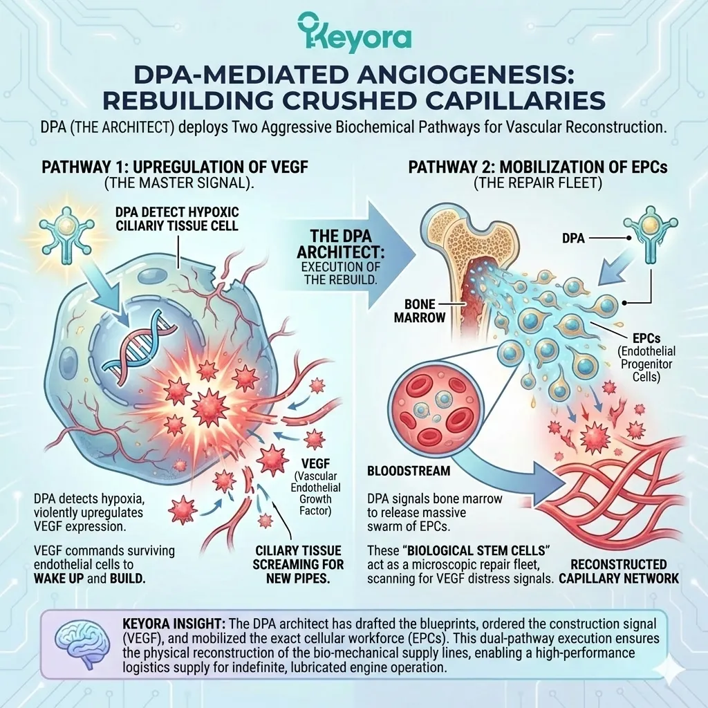 DPA-driven VEGF upregulation and EPC mobilization execute aggressive Supply Route Reconstruction to restore the Bio-Mechanical Matrix and neurological sovereignty. DPA-driven VEGF upregulation and EPC mobilization execute aggressive Supply Route Reconstruction to restore the Bio-Mechanical Matrix and neurological sovereignty.