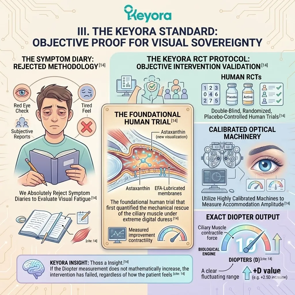 The Keyora Standard mandates double-blind RCT Clinical Auditing to quantify the Four-Drive System's Diopter output and restore Ciliary Sphincter Mechanical Sovereignty. The Keyora Standard mandates double-blind RCT Clinical Auditing to quantify the Four-Drive System's Diopter output and restore Ciliary Sphincter Mechanical Sovereignty.