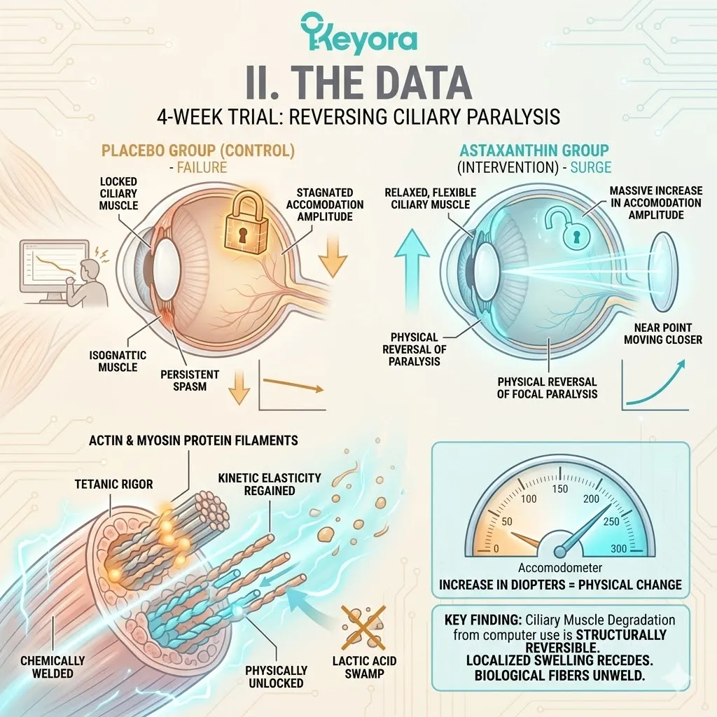 Placebo Failure vs. Astaxanthin Surge validates the Four-Drive System’s Mechanical Sovereignty to unlock actin-myosin filaments and physically reverse Tetanic Rigor. Placebo Failure vs. Astaxanthin Surge validates the Four-Drive System’s Mechanical Sovereignty to unlock actin-myosin filaments and physically reverse Tetanic Rigor.