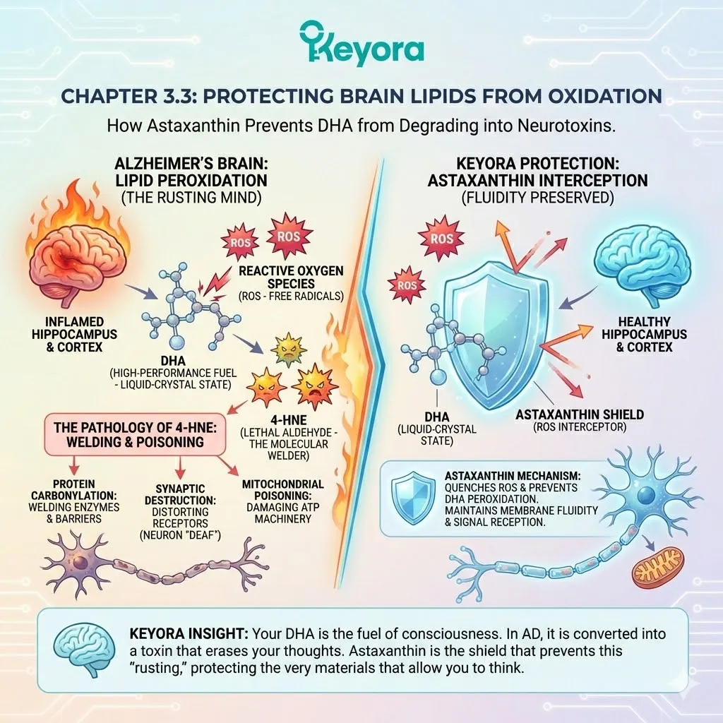 Lipid peroxidation converts high-performance DHA into 4-HNE molecular welders, trigge Lipid peroxidation converts high-performance DHA into 4-HNE molecular welders, trigge