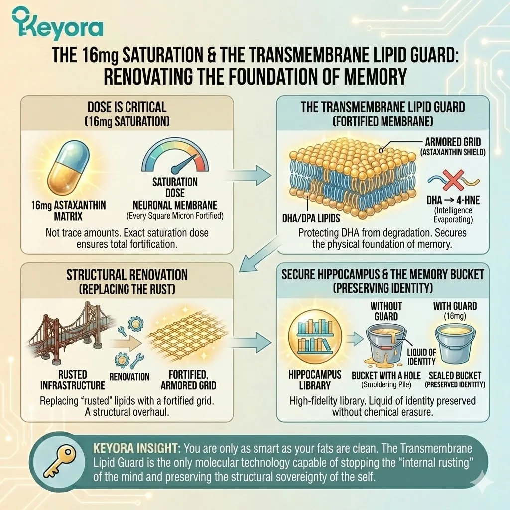 Structural renovation via the 16mg saturation dose establishes the transmembrane lipid guard, sealing the cognitive bucket and preventing the chemical erasure of the identity liquid. Structural renovation via the 16mg saturation dose establishes the transmembrane lipid guard, sealing the cognitive bucket and preventing the chemical erasure of the identity liquid.
