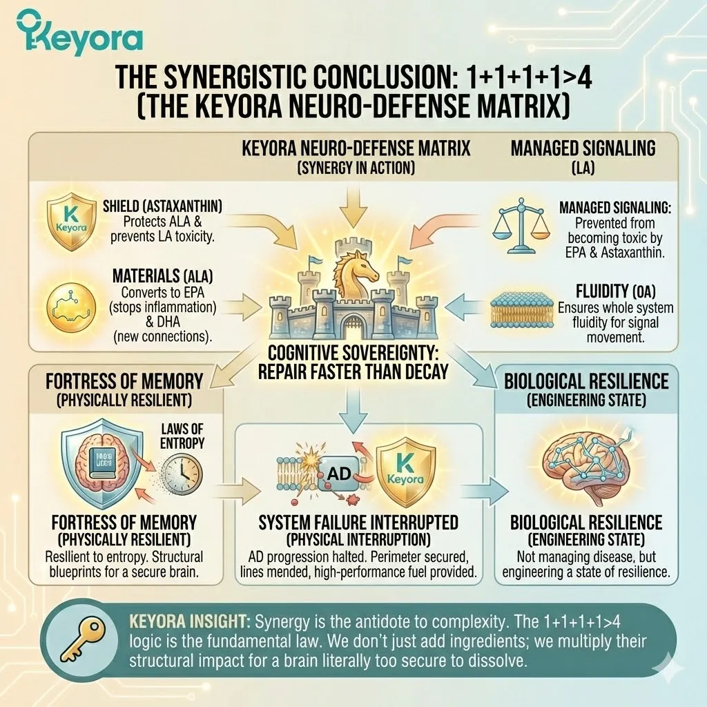 Exponential synergy addresses multi-front failure by providing the shield, structural materials, managed signaling, and lubrication required for cognitive sovereignty. Exponential synergy addresses multi-front failure by providing the shield, structural materials, managed signaling, and lubrication required for cognitive sovereignty.
