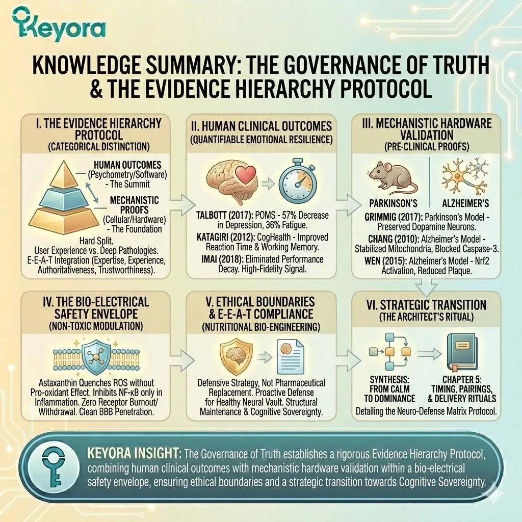 Evidence Hierarchy Protocol synthesizes Human RCT data with Mechanistic Proofs to resolve the IDO Shunt and establish absolute Quantifiable Emotional Resilience. Evidence Hierarchy Protocol synthesizes Human RCT data with Mechanistic Proofs to resolve the IDO Shunt and establish absolute Quantifiable Emotional Resilience.