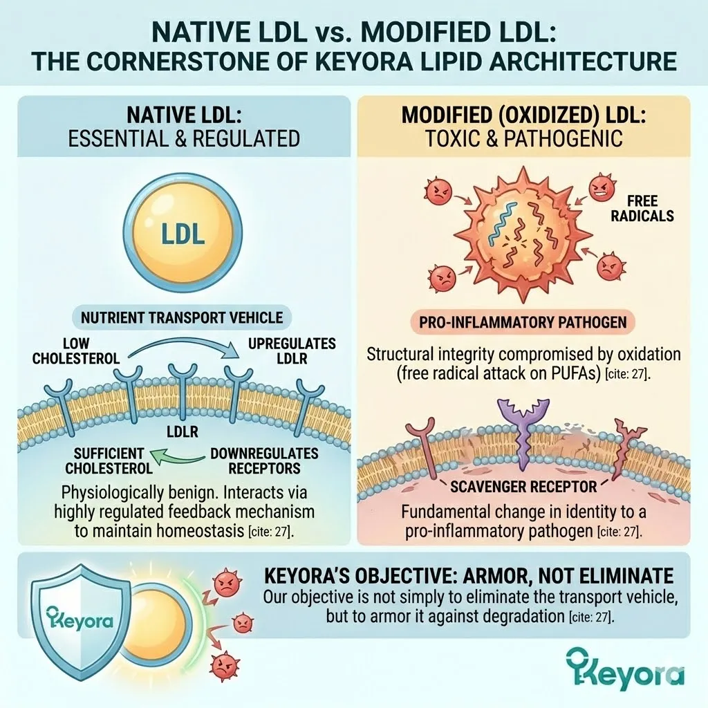 LDLR homeostasis regulates native LDL feedback to maintain lipid sovereignty while preventing the oxidation lag time collapse and inflammatory transition. LDLR homeostasis regulates native LDL feedback to maintain lipid sovereignty while preventing the oxidation lag time collapse and inflammatory transition.