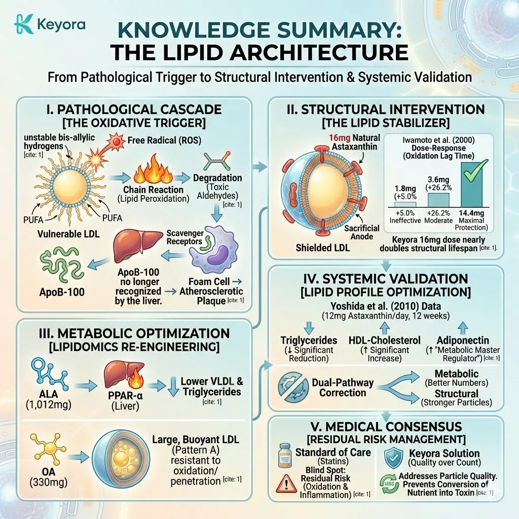 The lipid architecture protocol targets the oxidative trigger to prevent ApoB-100 warping and regulate scavenger receptor uptake for supreme lipid sovereignty. The lipid architecture protocol targets the oxidative trigger to prevent ApoB-100 warping and regulate scavenger receptor uptake for supreme lipid sovereignty.