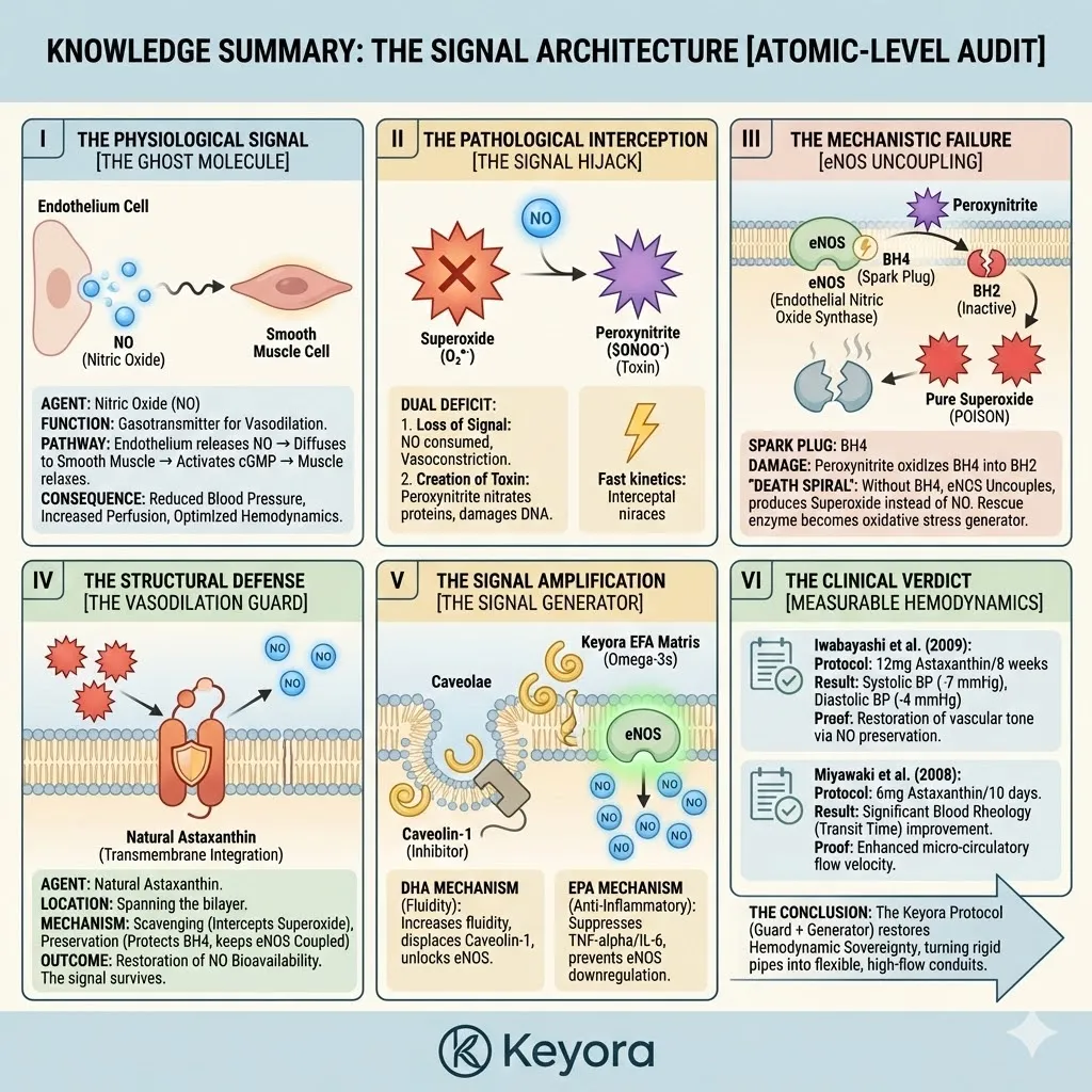 The Signal Architecture audit codifies the transition from uncoupled vascular collapse to nitric oxide sovereignty by integrating the 16MG sacrificial guard with the DHA/EPA kinetic generator. The Signal Architecture audit codifies the transition from uncoupled vascular collapse to nitric oxide sovereignty by integrating the 16MG sacrificial guard with the DHA/EPA kinetic generator.