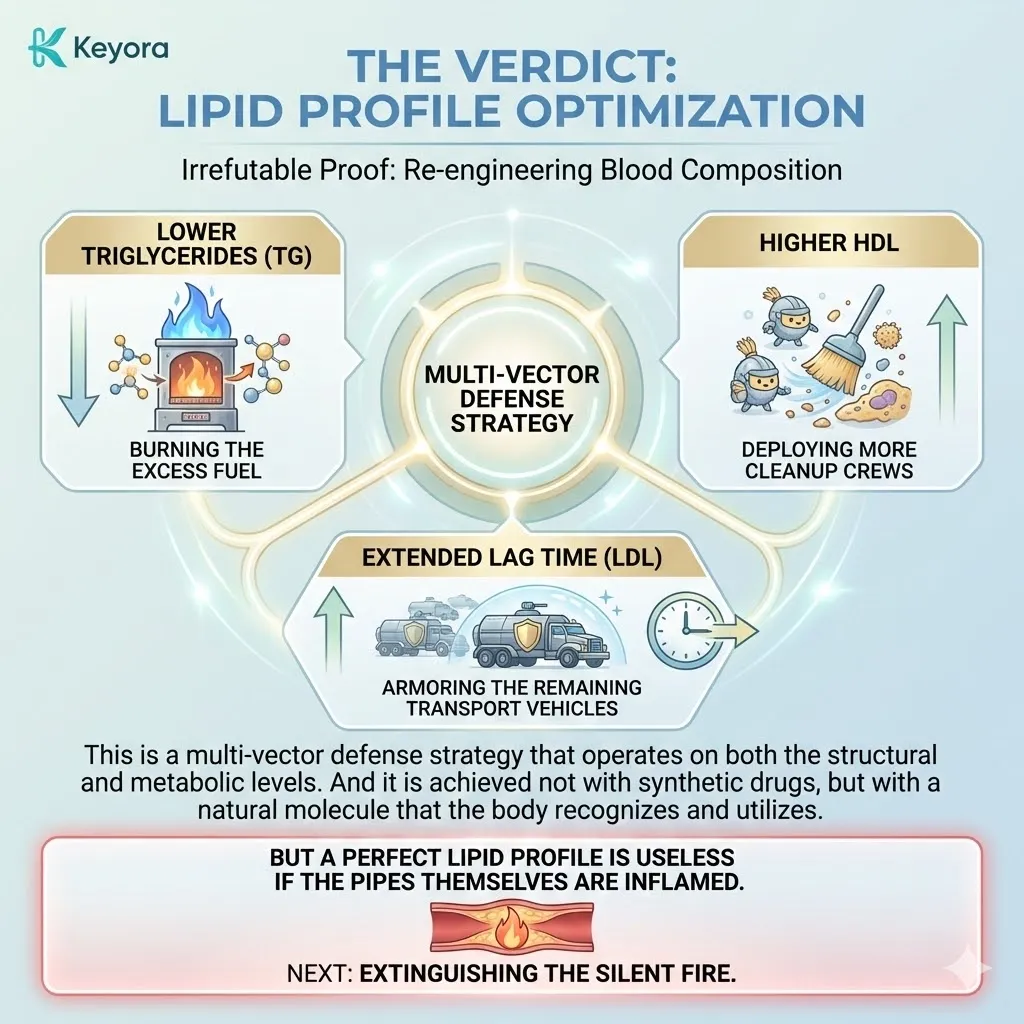 Multi-vector lipid defense validates systemic regulator durability through triglyceride reduction and armored transport resilience for total vascular sovereignty. Multi-vector lipid defense validates systemic regulator durability through triglyceride reduction and armored transport resilience for total vascular sovereignty.
