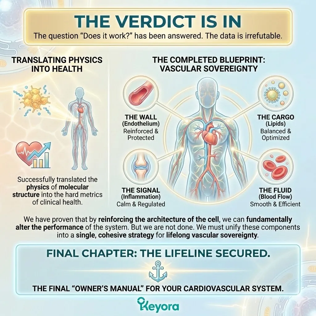 Systemic regulator synthesis validates the transition from molecular structural physics to quantifiable clinical performance for total vascular sovereignty. Systemic regulator synthesis validates the transition from molecular structural physics to quantifiable clinical performance for total vascular sovereignty.