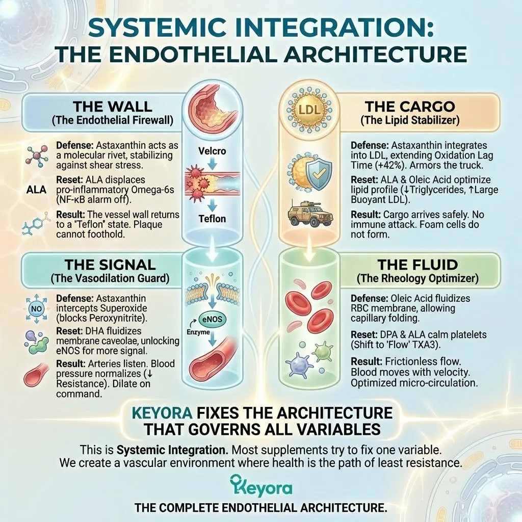 Astaxanthin and EFA Complex optimize ATP synthesis and cortisol regulation to stabilize the Four-Drive System and prevent a Neuro-Endocrine Storm. Astaxanthin and EFA Complex optimize ATP synthesis and cortisol regulation to stabilize the Four-Drive System and prevent a Neuro-Endocrine Storm.