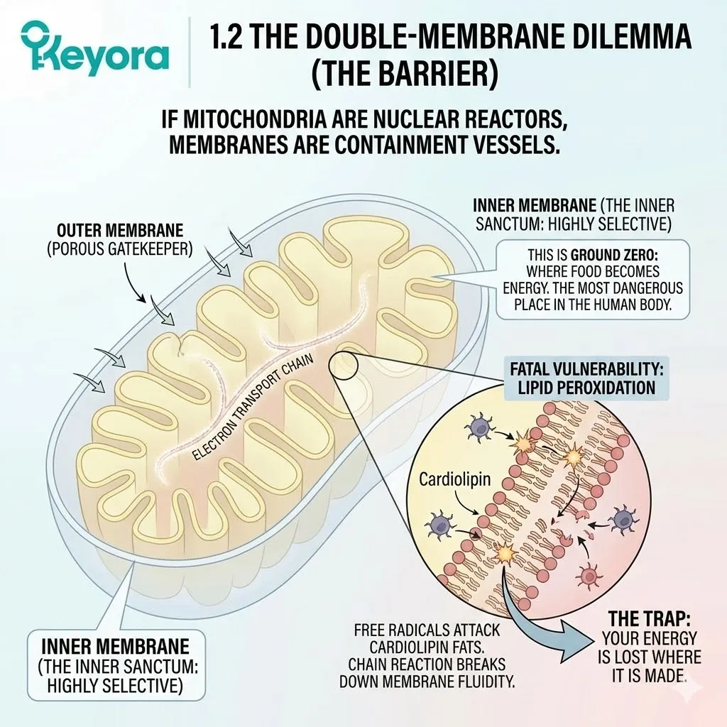 Lipid peroxidation within the cardiolipin-dense inner sanctum triggers a neuro-endocrine storm and destabilizes the four-drive system, compromising neurological sovereignty. Lipid peroxidation within the cardiolipin-dense inner sanctum triggers a neuro-endocrine storm and destabilizes the four-drive system, compromising neurological sovereignty.