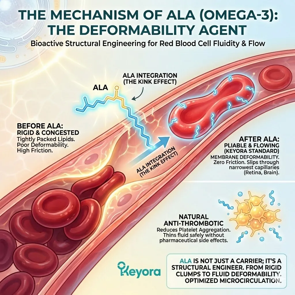 The deformability agent utilizes structural integration of Alpha-Linolenic Acid to enhance RBC pliability and secure the four-drive system for absolute neurological sovereignty. The deformability agent utilizes structural integration of Alpha-Linolenic Acid to enhance RBC pliability and secure the four-drive system for absolute neurological sovereignty.