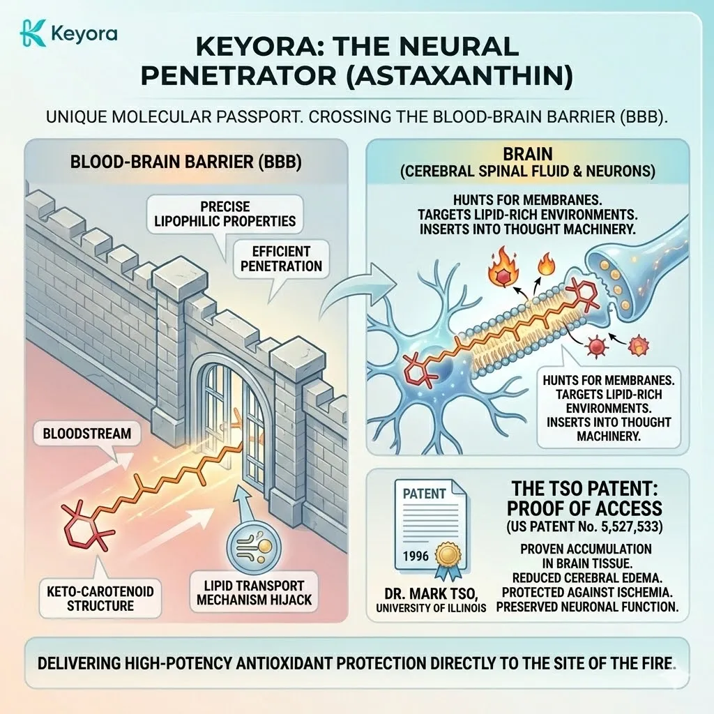 The Neural Penetrator crosses the Blood-Brain Barrier to protect the Neural Architecture, suppressing the Neuro-Endocrine Storm and securing ATP Synthesis. The Neural Penetrator crosses the Blood-Brain Barrier to protect the Neural Architecture, suppressing the Neuro-Endocrine Storm and securing ATP Synthesis.