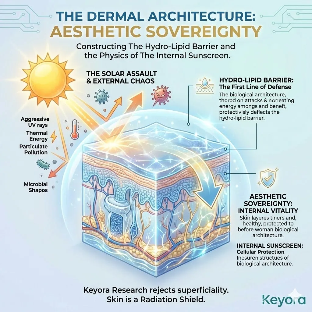 Keyora Hydro-Lipid Barrier fortifying Dermal Architecture against the Solar Assault to ensure ATP Synthesis preservation and total Aesthetic Sovereignty. Keyora Hydro-Lipid Barrier fortifying Dermal Architecture against the Solar Assault to ensure ATP Synthesis preservation and total Aesthetic Sovereignty.