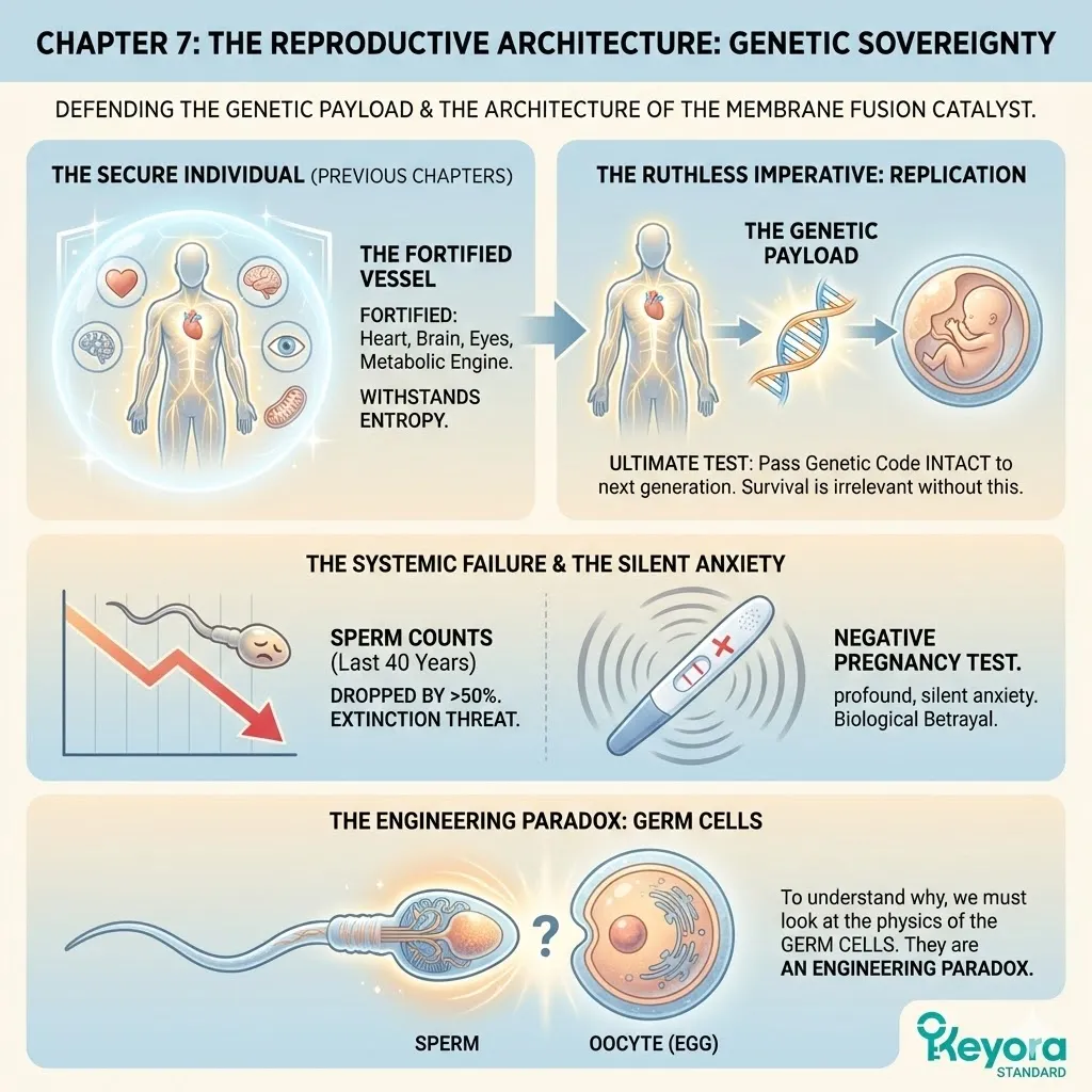 Keyora Systemic Regulator securing the Genetic Payload and Membrane Fusion Catalyst to mitigate reproductive failure and establish permanent Genetic Sovereignty. Keyora Systemic Regulator securing the Genetic Payload and Membrane Fusion Catalyst to mitigate reproductive failure and establish permanent Genetic Sovereignty.