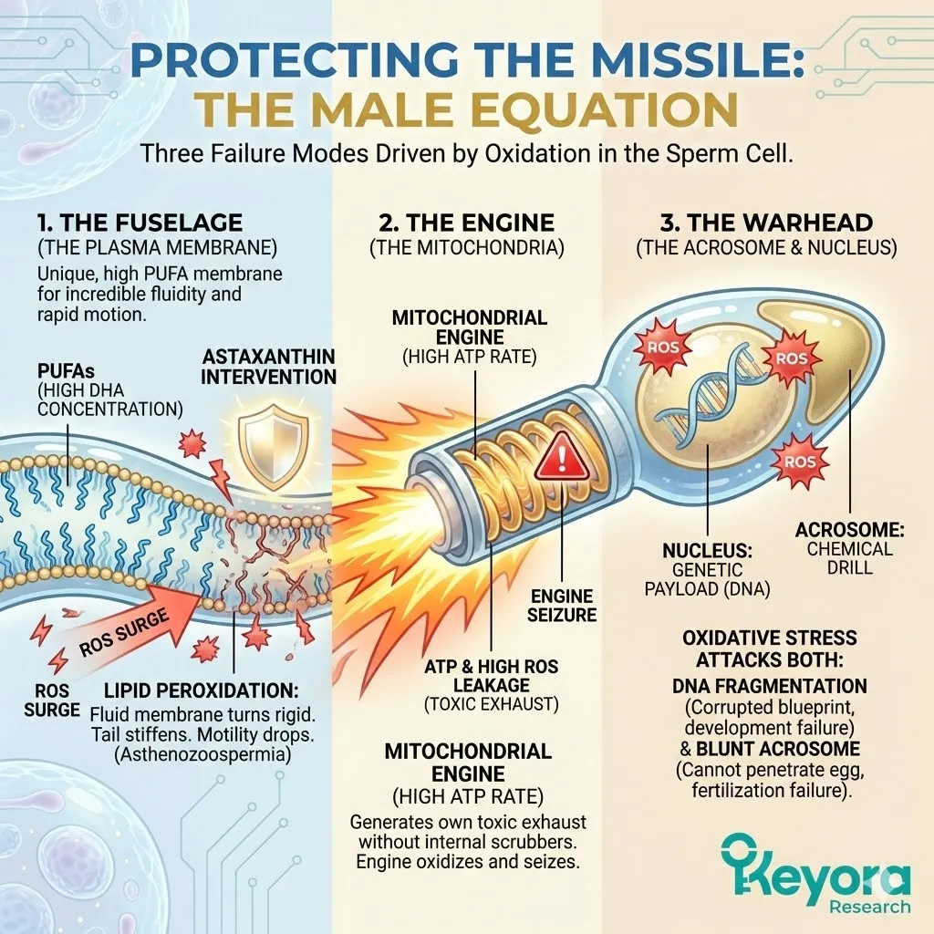 Keyora Systemic Regulator stabilizing DHA-rich Plasma Membranes and mitochondrial engines to prevent Asthenozoospermia and secure the DNA Warhead. Keyora Systemic Regulator stabilizing DHA-rich Plasma Membranes and mitochondrial engines to prevent Asthenozoospermia and secure the DNA Warhead.