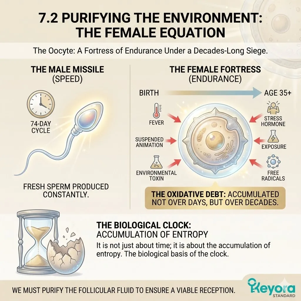 Keyora Systemic Regulator neutralizing the cumulative Oxidative Debt within the Oocyte to arrest decadal entropy and preserve total Genetic Sovereignty. Keyora Systemic Regulator neutralizing the cumulative Oxidative Debt within the Oocyte to arrest decadal entropy and preserve total Genetic Sovereignty.