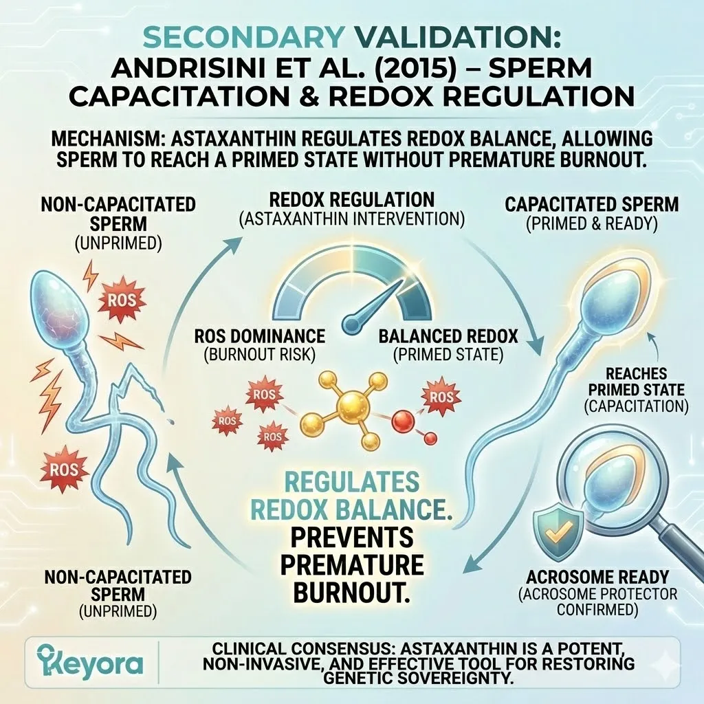 Keyora Systemic Regulator optimizing Sperm Capacitation by regulating redox balance to achieve the primed state required for successful Genetic Sovereignty. Keyora Systemic Regulator optimizing Sperm Capacitation by regulating redox balance to achieve the primed state required for successful Genetic Sovereignty.